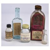 5 Vintage Asheville, NC Medicine Bottles