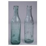 2 Pepsi:Cola Double Dot Norfolk, VA Green Bottles