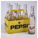 Pepsi-Cola Plastic 6-Pack w/6 Asheville NC Bottles