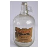 Cherry Smash 1 Gallon Clear Glass Syrup Bottle