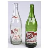 2 Big Boy Painted Soda Bottles