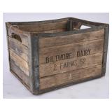 Biltmore Dairy Farms Wood/Metal Crate