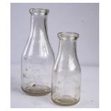 2 W.J. Smathers, Canton NC Embossed Round Bottles