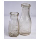 2 East-View Farm Dairy Brevard, NC Round Bottles