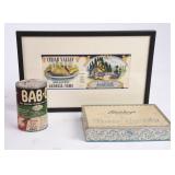 Framed Yam Label, Vintage Stuckey