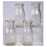 4 McFadden Dairy Rutherfordton NC Round Bottles