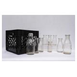 Lot of 9 Carolina Superior Creamery Round Bottles