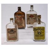 4 Vintage Liquor Bottles