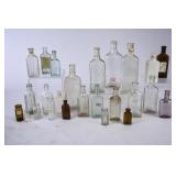 Huge Lot of Embossed Medicine Bottles
