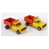 2 Vintage Structo Dump Trucks.