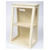 Small Slant Front 2-Shelf Display Cabinet