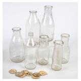 7 Embossed Milk Bottles & More