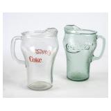2 Coca-Cola Glass Pitchers