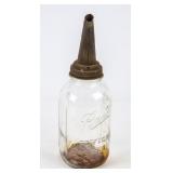 Ball Half Gallon Oil Jar w/Metal Spout