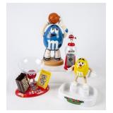 4 Plastic M&M Candy Dispensers