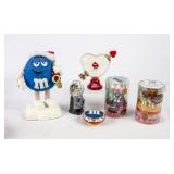 M&M Candy Dispensers, Banks & Motion-ette