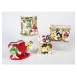 4 Ceramic M&M Planters/Vases