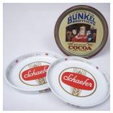 Bunkel Brothers & Schaefer Metal Trays