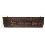 Reproduction South Carolina Railroad Wooden Sign