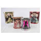 4 Hallmark Happy Holidays Barbies