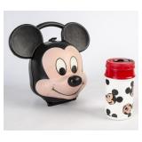 Mickey Mouse Head Lunchbox And Thermos