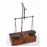 Very Nice Antique Balance Scale with weights.