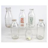 6 NE Milk Bottles