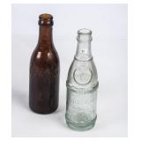2 - 6 oz Straight Side Coke / Coca-Cola Bottles
