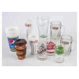 Lot of Advertising Mugs & Glasses