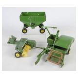 3 ERTL John Deere Die Cast Toy Vehicles