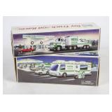 2 NIB HESS Battery Operated Plastic Vehicles