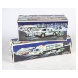 2 NIB HESS Battery Operated Plastic Vehicles