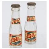 2 Double-Dot Pepsi-Cola Salt/Pepper Shakers