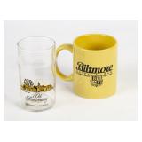 Biltmore Dairy Bar Mug & 80th Ann. Juice Glass