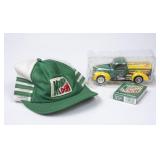 Mt Dew Die Cast Truck, Hat & Playing Cards