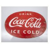 Vintage Coca-Cola Small Oval Sign