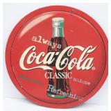 Round Plastic Coca-Cola Classic / Coke Sign