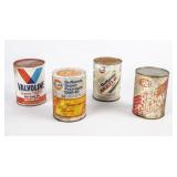 4 Vintage Oil Cans