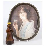 Coca-Cola Tray & Mrs Butterworth Bottle