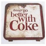Vintage Metal Coke Sign / Plaque