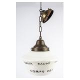 Vintage Hanging Lamp from Vidalia Radio Shack