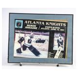 Signed Manon Rheaume Atlanta Knights Poster