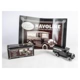 Havoline Die Cast Truck Bank NIB & Posters