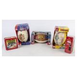 Super Bowl Footballs And Collectible Tins