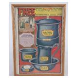 1930s Blue Granite Enamelware Sign