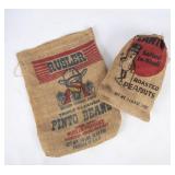 2 Small Burlap Sacks