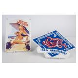 2 Pepsi:Cola Double Dot Metal Signs, 1 Porcelain