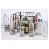 Lot of Pepsi Glass Bottles