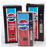 2 NIB Pepsi Vending Machine Radios