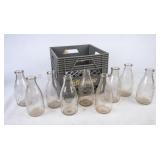 9 Biltmore Embossed Round Quart Bottles